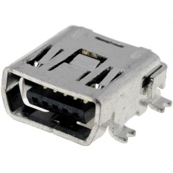 ESB35101000Z; Socket; USB C mini; SMT; PIN: 5; horizontal; ECE