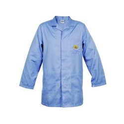 ; Coat; ESD; L (unisex); IEC 61340-5-1; blue; 1÷100MΩ; REECO