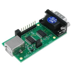 EVAL232R; Module: USB; RS232,USB; D-Sub 9pin,USB B,pin header; -40÷85°C; FTDI