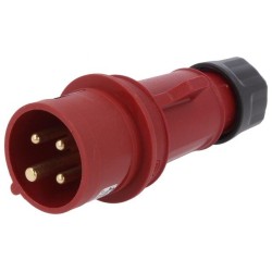 13300; Plugs; Body: red; Out.diam: 37.8mm; H: 16.8mm; Mat: LDPE; Shape: round; SUNDPLAST