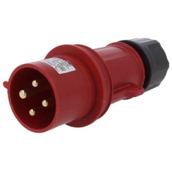 13302; Connector: AC supply 3-phase; plug; male; 32A; 380/415VAC; IP44; Famatel