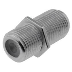 ; Coupler; F socket,both sides; straight; 