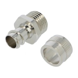 256.015.0; Straight terminal connector; ØBraid : 13mm; brass; -55÷260°C; ANAMET EUROPE