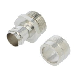 256.017.0; Straight terminal connector; ØBraid : 16mm; brass; -55÷260°C; ANAMET EUROPE