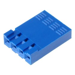 65240-004LF; Plug; wire-board; female; PIN: 4; w/o contacts; 2.54mm; for cable; FCI