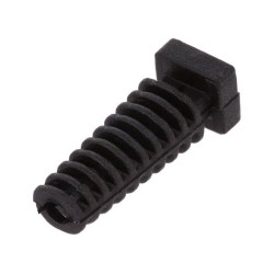 FIX-3.0X23-PRO; Strain relief; Øhole: 3mm; black; Panel thick: max.2.5mm; L: 23mm; FIX&FASTEN