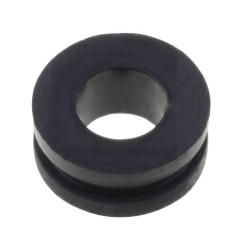 ; Grommet; Ømount.hole: 6mm; Øhole: 3.5mm; rubber; black; FIX&FASTEN