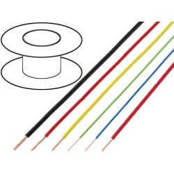 FLRY-A0.22-BR; Wire; FLRY-A; stranded; Cu; 0.22mm2; PVC; brown; 60V; 100m; Class: 5; BQ CABLE
