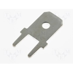 FS1536; Terminal: flat; 6.3mm; 0.8mm; male; THT; brass; tinned; straight; NINIGI