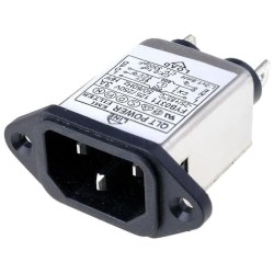 FYB03T1; Connector: AC supply; socket; male; 3A; 250VAC; IEC 60320; -25÷85°C; YUNPEN ELECTRONIC