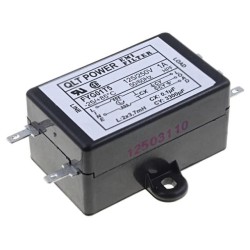 FYG01T5; Filter: anti-interference; 250VAC; Cx: 100nF; Cy: 3.3nF; 3.7mH; QLT POWER