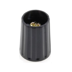 2010403; Knob; polyamide; Øshaft: 4mm; Ø10x13.7mm; black; Shaft: smooth; RITEL