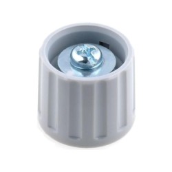 2021601; Knob; polyamide; Øshaft: 6mm; Ø21x17.5mm; grey; Shaft: smooth; RITEL