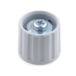 2621601; Knob; polyamide; Øshaft: 6mm; grey; clamp mechanism with screw; RITEL