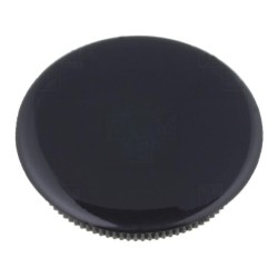 334.663; Cap; Colour: black; Mounting: push-in; Mat: plastic; MENTOR