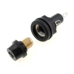 ; Fuse holder; cylindrical fuses; 5x20mm; 6.3A; 250V; Ø14.5mm; 