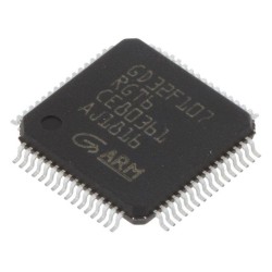 GD32F107RGT6; ARM microcontroller; SRAM: 96kB; Flash: 1024kB; LQFP64; 3.3VDC; GIGADEVICE