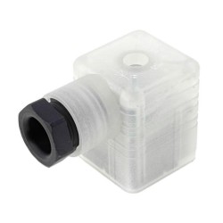 934417002 GDML 2016 LED 24 VR YE SCHWARZ; Connector: valve connector; plug; form A; 18mm; female; PIN: 3; 8A; HIRSCHMANN