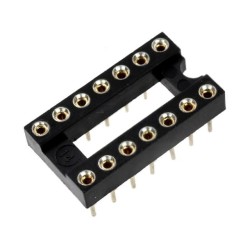 DS1001-01-14BT1NSF6X; Socket: DIP; PIN: 14; Pitch: 2.54mm; precision; THT; gold-plated; CONNFLY