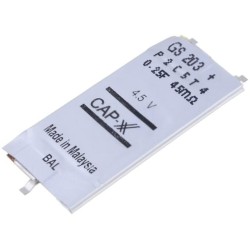 GS203F; Capacitor: electrolytic; supercapacitor; SMD; 0.25F; 4.5VDC; ±20%; CAP-XX