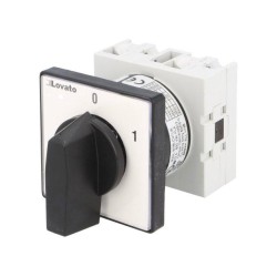 GX1691U; Switch: cam switch; Stabl.pos: 2; 16A; 0-1; Poles: 2; Pos: 2; -25÷55°C; LOVATO ELECTRIC