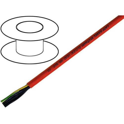 0046007; Wire; ÖLFLEX® HEAT 180 SiHF; Cu; stranded; 2x1mm2; silicone; LAPP KABEL