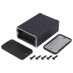 1457C801EBK; Enclosure: shielding; X: 59mm; Y: 80mm; Z: 31mm; aluminium; black; HAMMOND