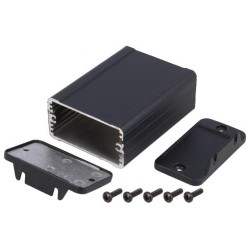 1457C802EBK; Enclosure: shielding; X: 59mm; Y: 80mm; Z: 31mm; aluminium; black; HAMMOND
