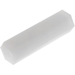 HP-20; Screwed spacer sleeve; hexagonal; polyamide; M3; 20mm; FIX&FASTEN