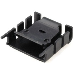 HS-012; Heatsink: moulded; TO220; black; L: 25mm; W: 25mm; H: 9.5mm; 16.6K/W; STONECOLD