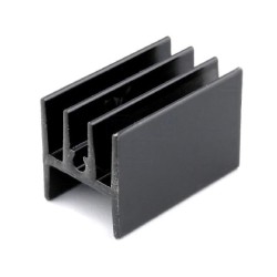 HS-115; Heatsink: extruded; H; TO220; black; L: 25mm; W: 15mm; H: 17mm; STONECOLD