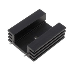 HS-132-38; Heatsink: extruded; TO220; black; L: 38.1mm; W: 32mm; H: 14mm; 11K/W; STONECOLD