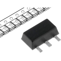 HT7550-1-SOT89TRLF; IC: voltage regulator; fixed; 5V; 0.1A; SOT89; SMD; HOLTEK