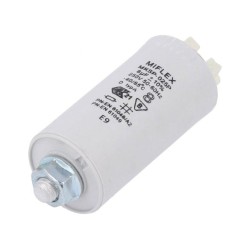 I520U580K-F0Ż; Capacitor: for discharge lamp; 8uF; 250VAC; ±10%; Ø30x70mm; V: 6; MIFLEX