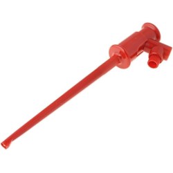 ; Clip-on probe; hook type; 3A; 60VDC; red; Grip capac: max.1.3mm; SCI