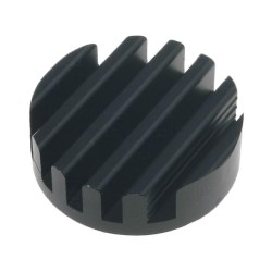 ICKLEDR33X10; Heatsink; LED; Ø: 33mm; H: 10mm; 17.6K/W; Colour: black; FISCHER ELEKTRONIK