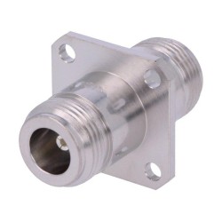 J01024A0005; Coupler; N socket,both sides; straight; teflon; gold-plated; TELEGÄRTNER