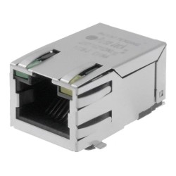 J3011G21DNL; Socket; RJ45; PIN: 8; shielded,with LED; gold-plated; Layout: 8p8c; PULSE