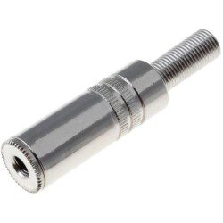 ; Plug; Jack 3,5mm; female; mono; with strain relief; straight; 