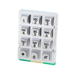 AK-207-A-SSB-WP-MM; Keypad: metal; No.of butt: 12; none; metal; 200mΩ; 1.2N; 20mA; W: 56mm; ACCORD