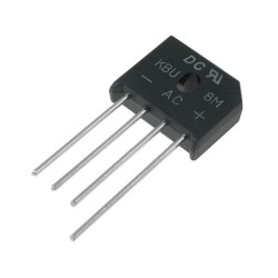 KBU8M; Single-phase bridge rectifier; Urmax: 1000V; If: 8A; Ifsm: 200A; DC COMPONENTS