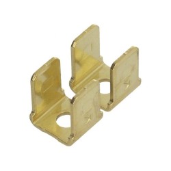 1005; Terminal: flat; 6.4mm; 0.8mm; male; M3; 4x terminal,double; screw; KEYSTONE