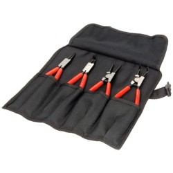 00 19 56; Kit: pliers; Pcs: 4; for circlip; Ring: internal,external; KNIPEX