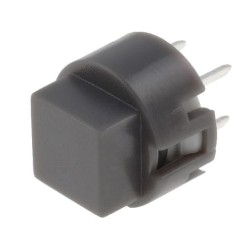 KS01-AV-GREY; Switch: keypad; Pos: 2; SPST-NO; 0.01A/35VDC; grey; THT; 1.3N; square; HIGHLY