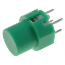 KS01-BV-G; Switch: keypad; Pos: 2; SPST-NO; 0.01A/35VDC; green; THT; 1.3N; round; HIGHLY