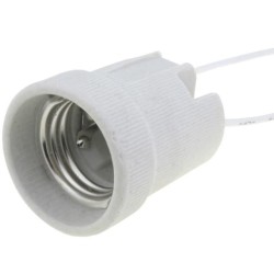 ; Lampholder: for lamp; E27; 150mm; Leads: cables; Goobay