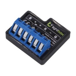 LIGHTBOX; RGB controller; IP00; 12÷24VDC; in housing,in mounting box; 12A; BLEBOX
