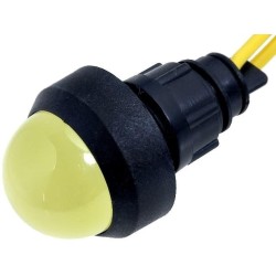 LKD220-Y; Indicator: LED; prominent; 230VAC; Cutout: Ø13mm; IP20; 300mm leads; ELPROD