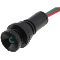 LKM12-24-G; Indicator: LED; recessed; 12÷24VDC; 12÷24VAC; Cutout: Ø10mm; IP20; ELPROD