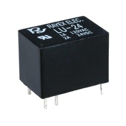 LU-24; Relay: electromagnetic; SPDT; Ucoil: 24VDC; 1A/120VAC; 2A/24VDC; Recoy/RAYEX ELECTRONICS